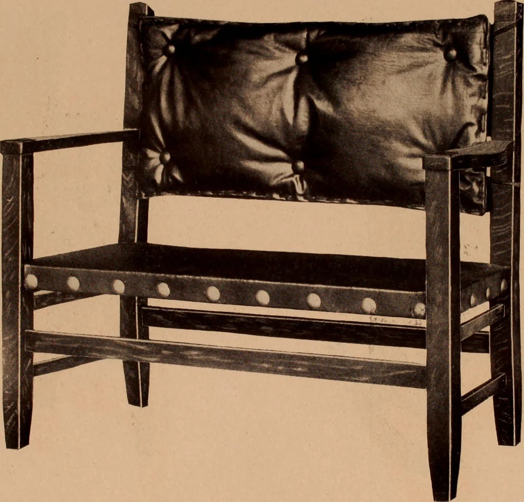 An illustration from Fiber rush, imported malacca and mission furniture., 1904, leaf 46