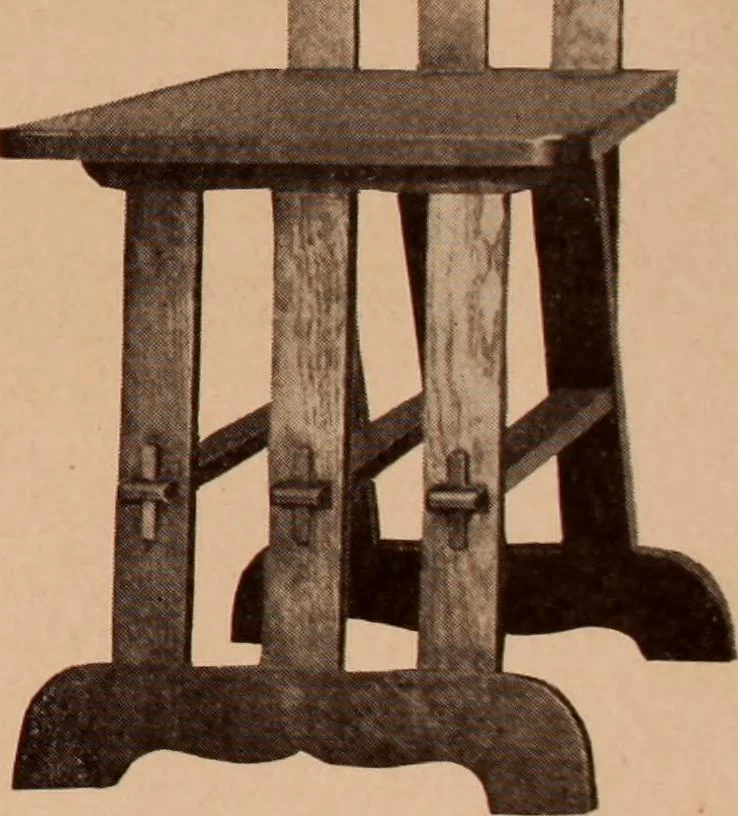 An illustration from Fiber rush, imported malacca and mission furniture., 1904, leaf 53