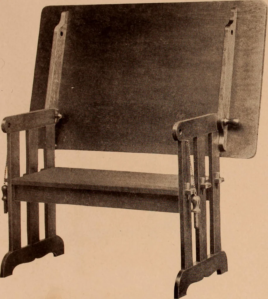 An illustration from Fiber rush, imported malacca and mission furniture., 1904, leaf 54