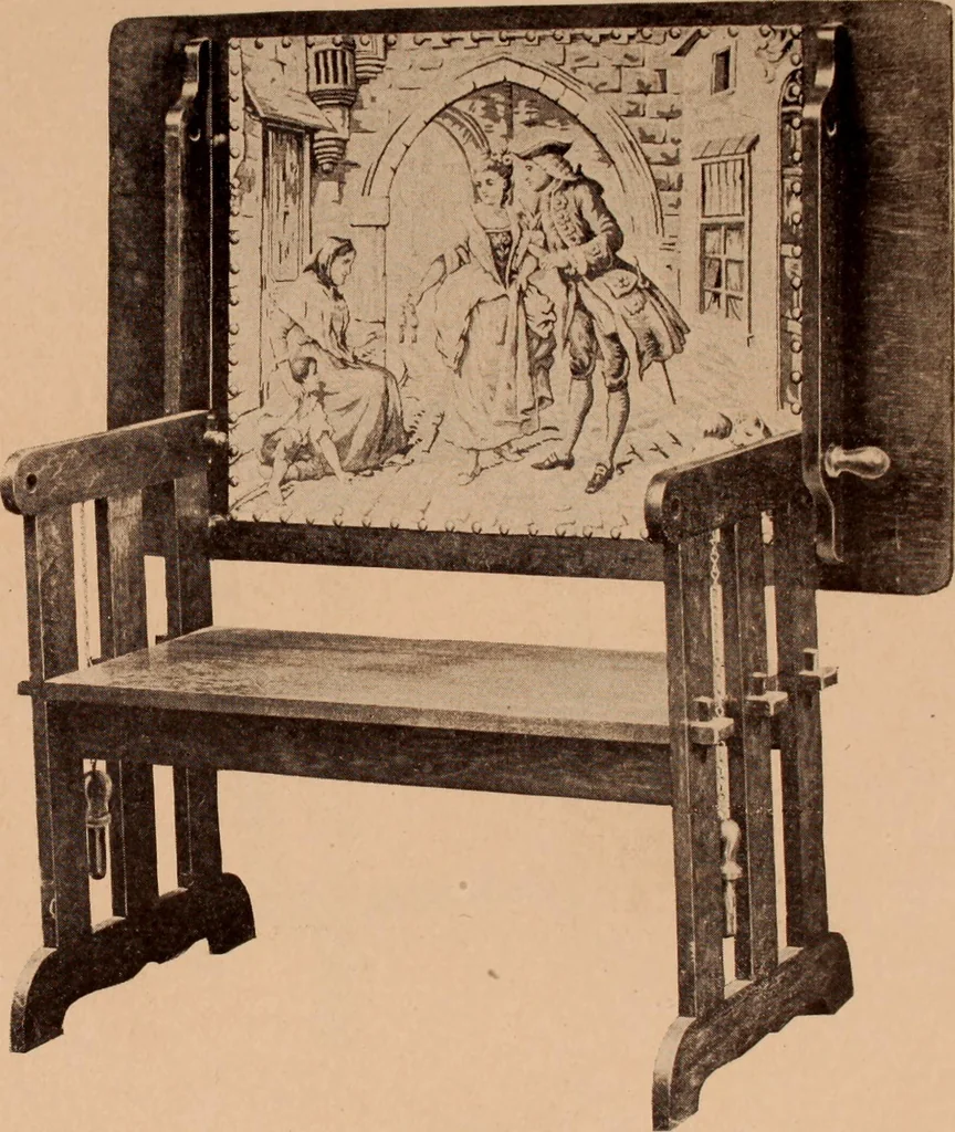An illustration from Fiber rush, imported malacca and mission furniture., 1904, leaf 54