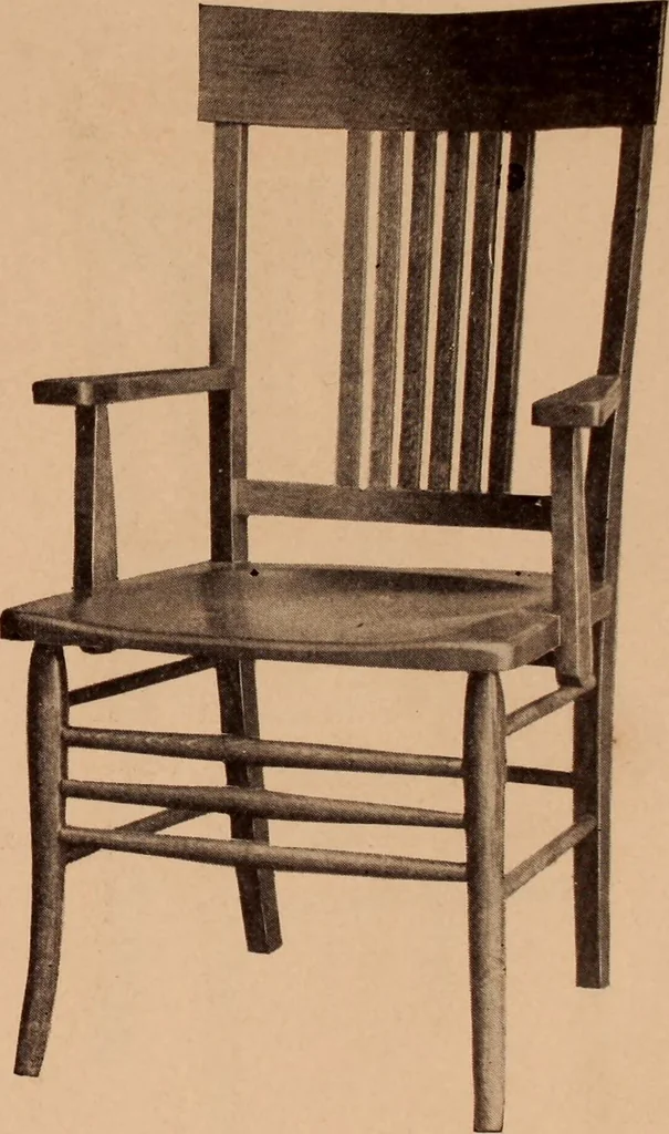 An illustration from Fiber rush, imported malacca and mission furniture., 1904, leaf 6