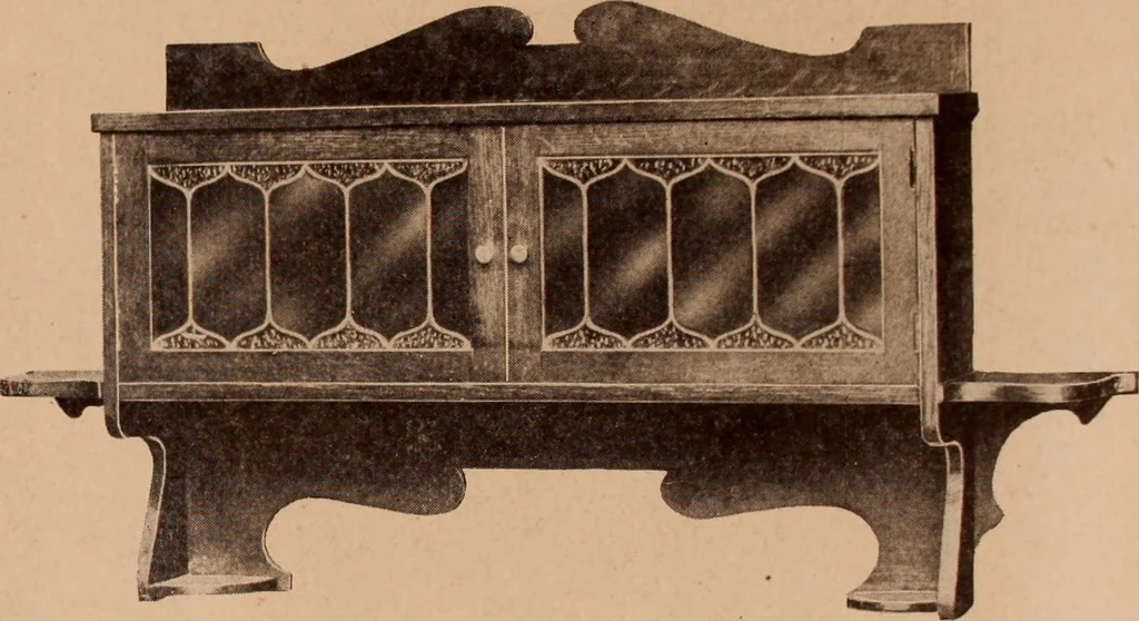 An illustration from Fiber rush, imported malacca and mission furniture., 1904, leaf 61