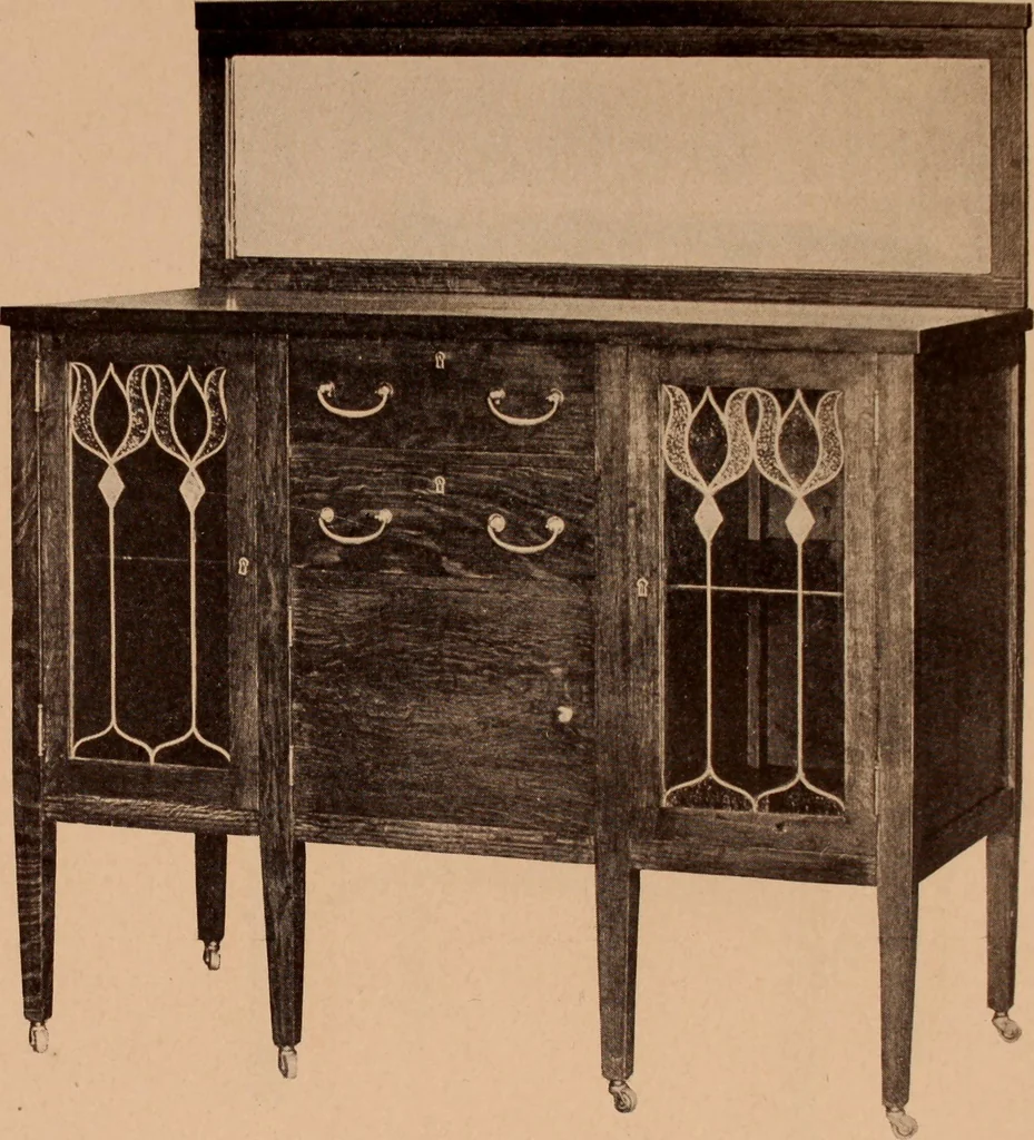 An illustration from Fiber rush, imported malacca and mission furniture., 1904, leaf 62