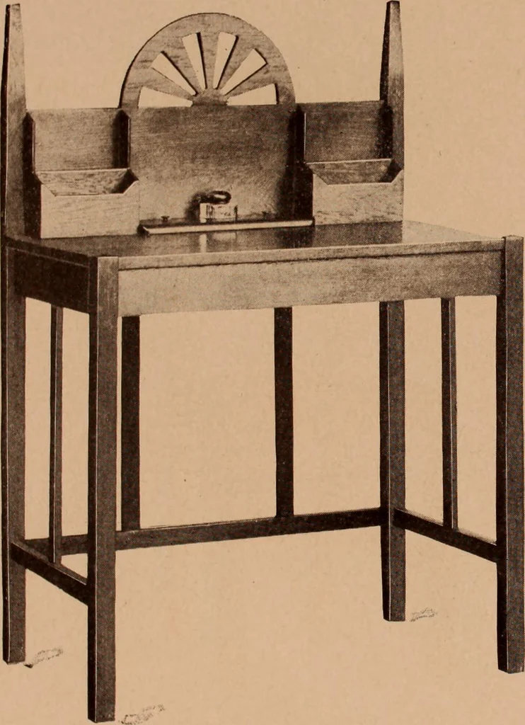 An illustration from Fiber rush, imported malacca and mission furniture., 1904, leaf 65