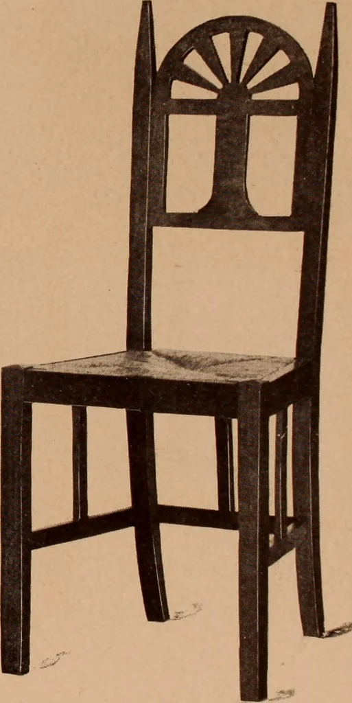 An illustration from Fiber rush, imported malacca and mission furniture., 1904, leaf 65