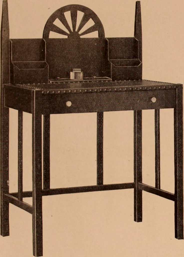 An illustration from Fiber rush, imported malacca and mission furniture., 1904, leaf 66