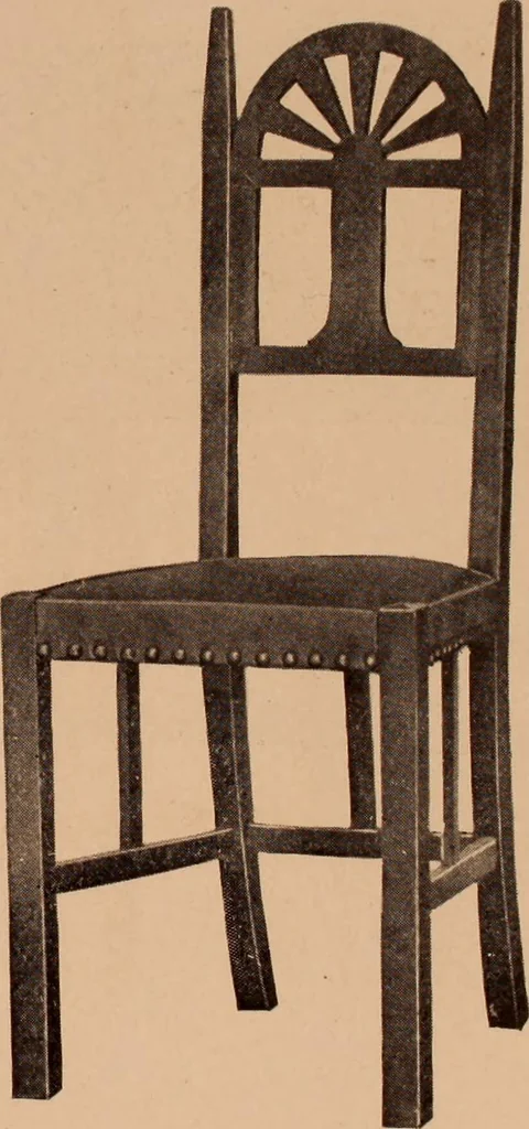 An illustration from Fiber rush, imported malacca and mission furniture., 1904, leaf 66