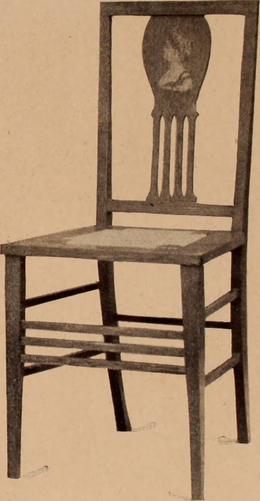 An illustration from Fiber rush, imported malacca and mission furniture., 1904, leaf 68