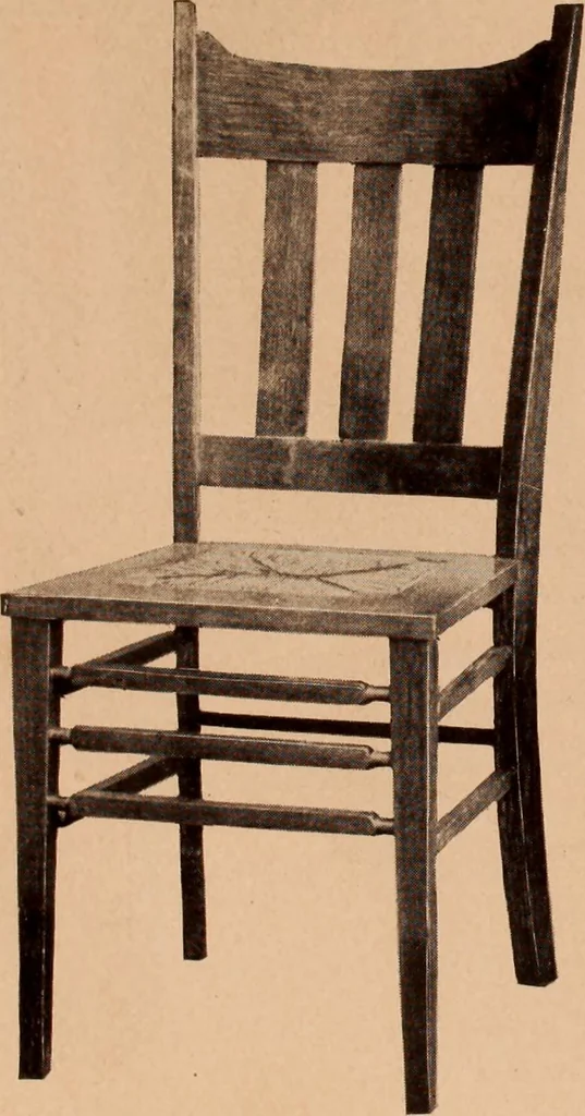 An illustration from Fiber rush, imported malacca and mission furniture., 1904, leaf 7