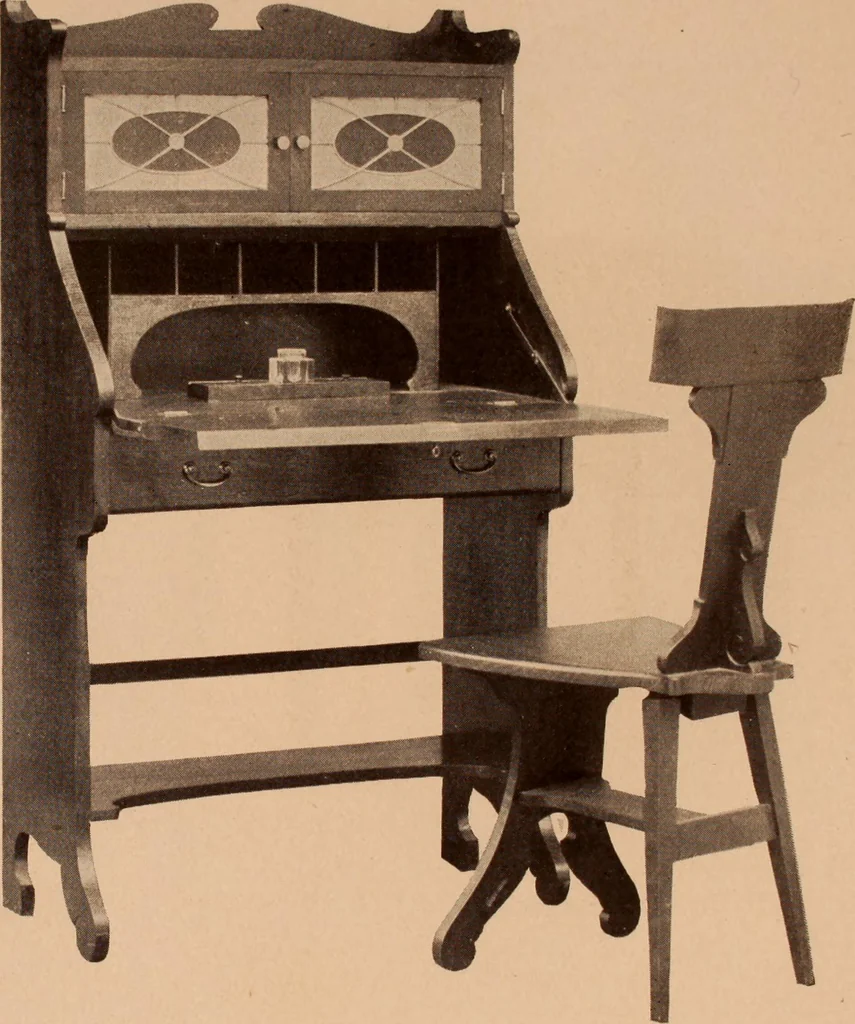 An illustration from Fiber rush, imported malacca and mission furniture., 1904, leaf 72