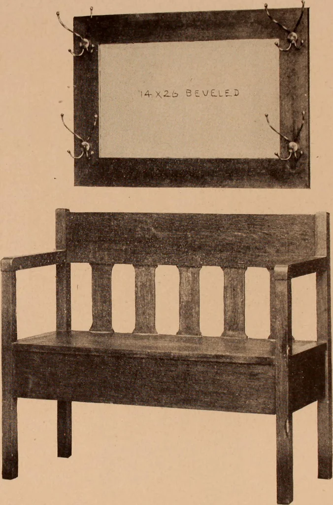 An illustration from Fiber rush, imported malacca and mission furniture., 1904, leaf 82