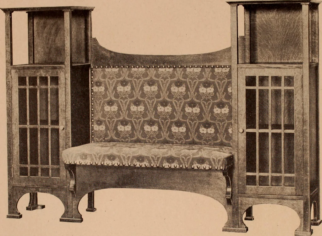 An illustration from Fiber rush, imported malacca and mission furniture., 1904, leaf 84