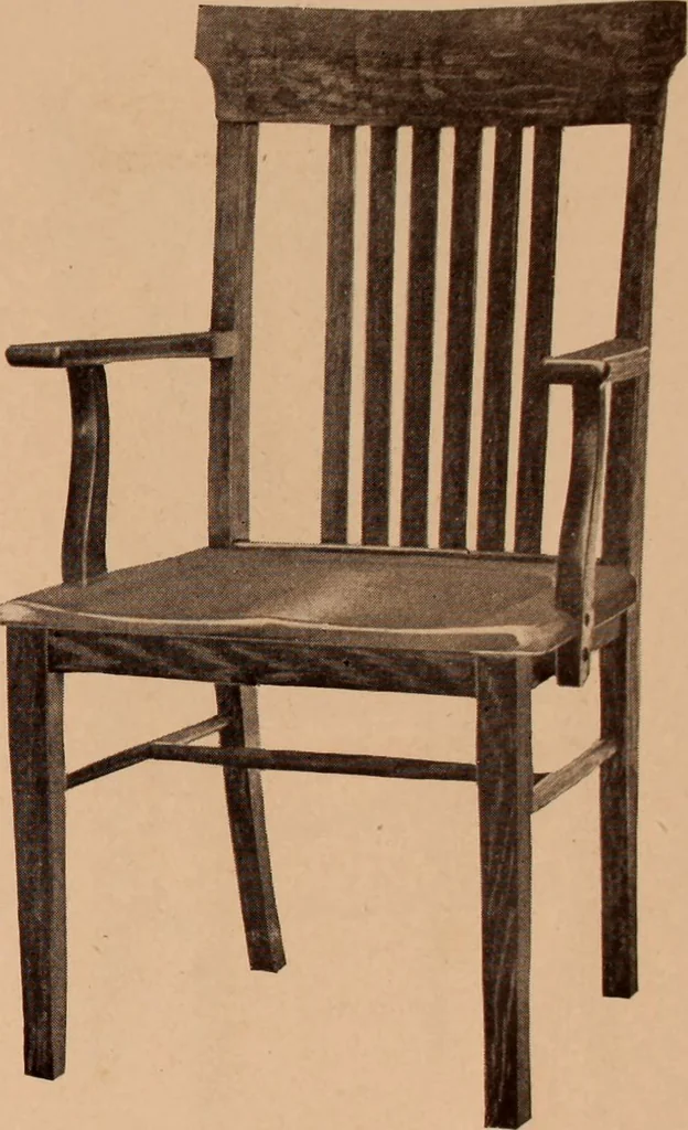 An illustration from Fiber rush, imported malacca and mission furniture., 1904, leaf 9
