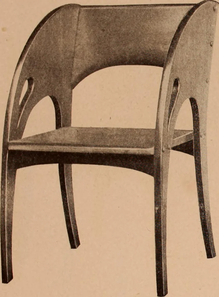 An illustration from Fiber rush, imported malacca and mission furniture., 1904, leaf 90