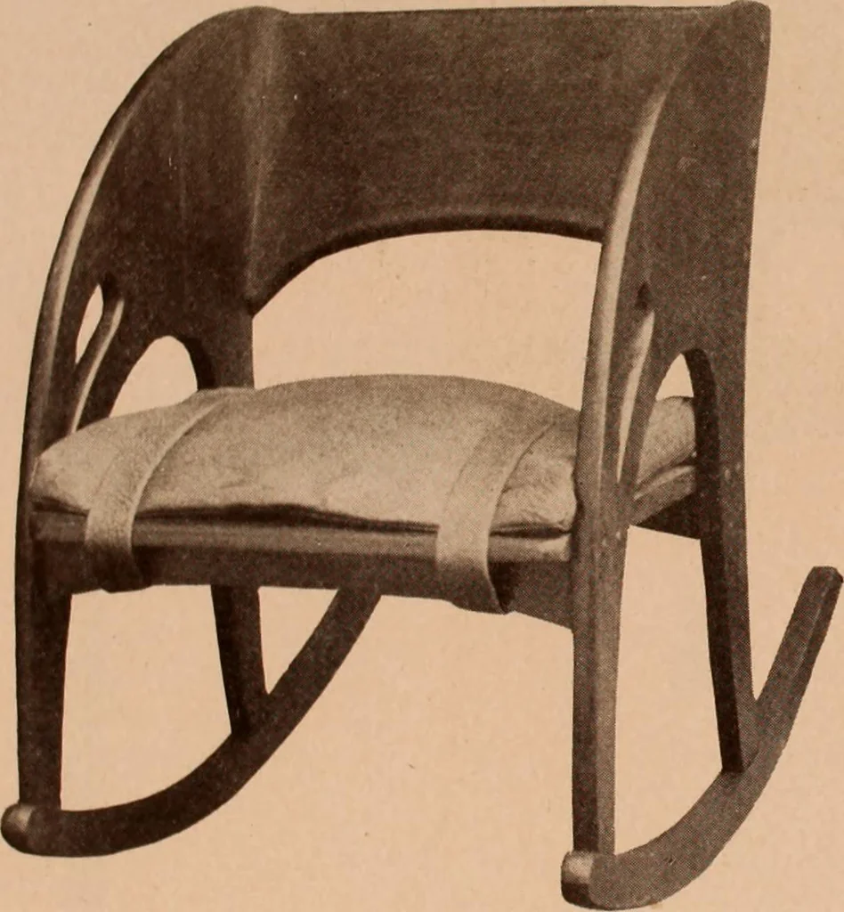 An illustration from Fiber rush, imported malacca and mission furniture., 1904, leaf 91