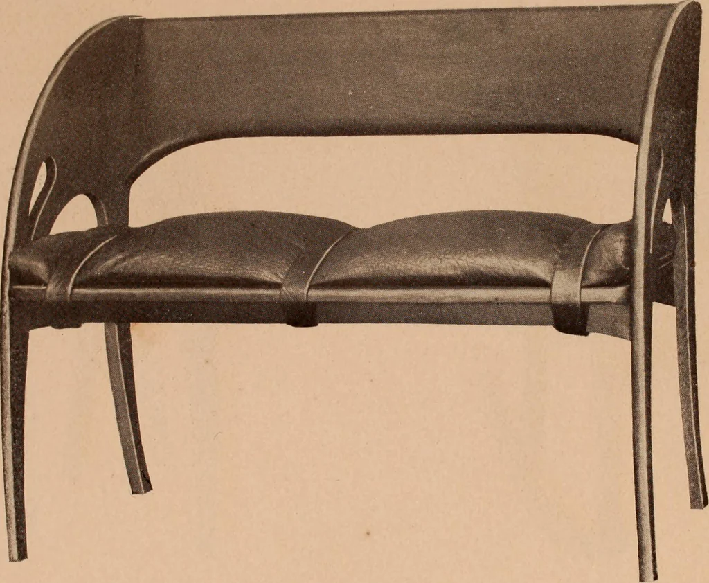 An illustration from Fiber rush, imported malacca and mission furniture., 1904, leaf 92