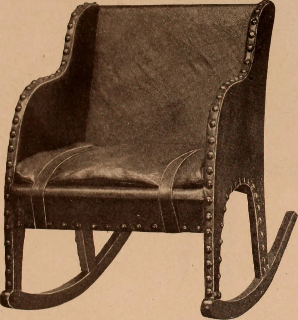 An illustration from Fiber rush, imported malacca and mission furniture., 1904, leaf 95