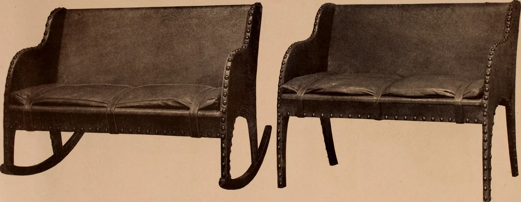 An illustration from Fiber rush, imported malacca and mission furniture., 1904, leaf 96