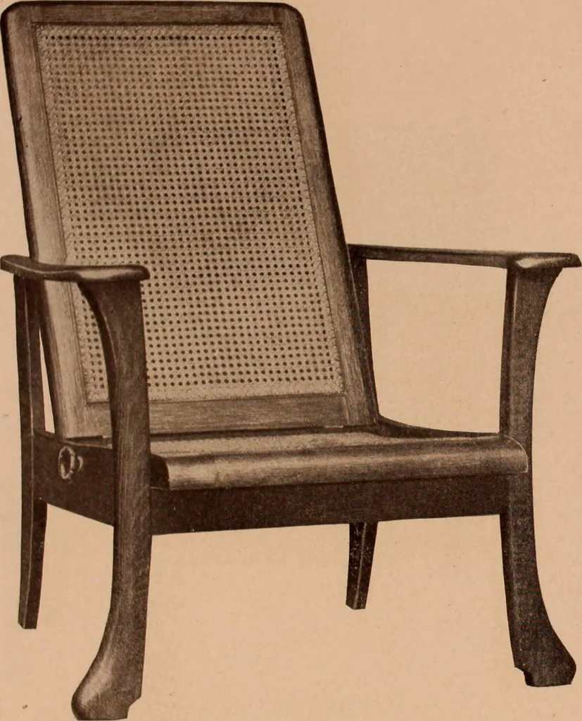 An illustration from Fiber rush, imported malacca and mission furniture., 1904, leaf 97