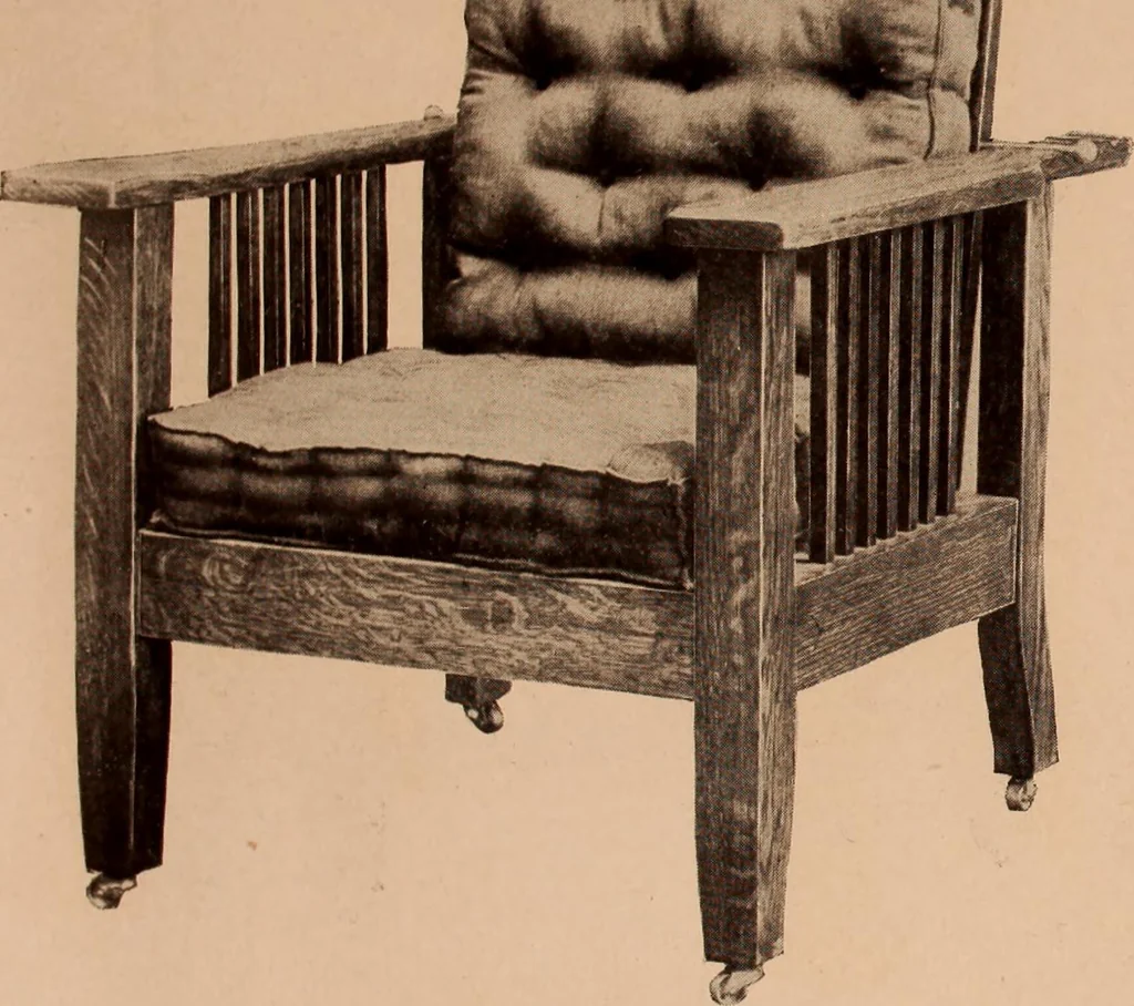An illustration from Fiber rush, imported malacca and mission furniture., 1904, leaf 98