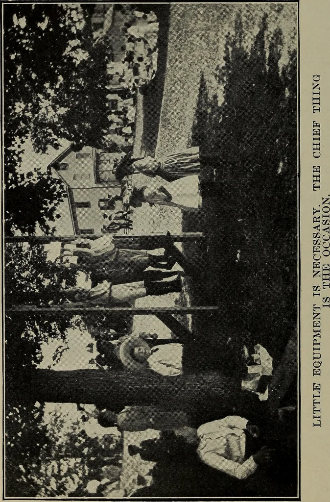 An illustration from The field day and play picnic for country children, 1908, leaf 33