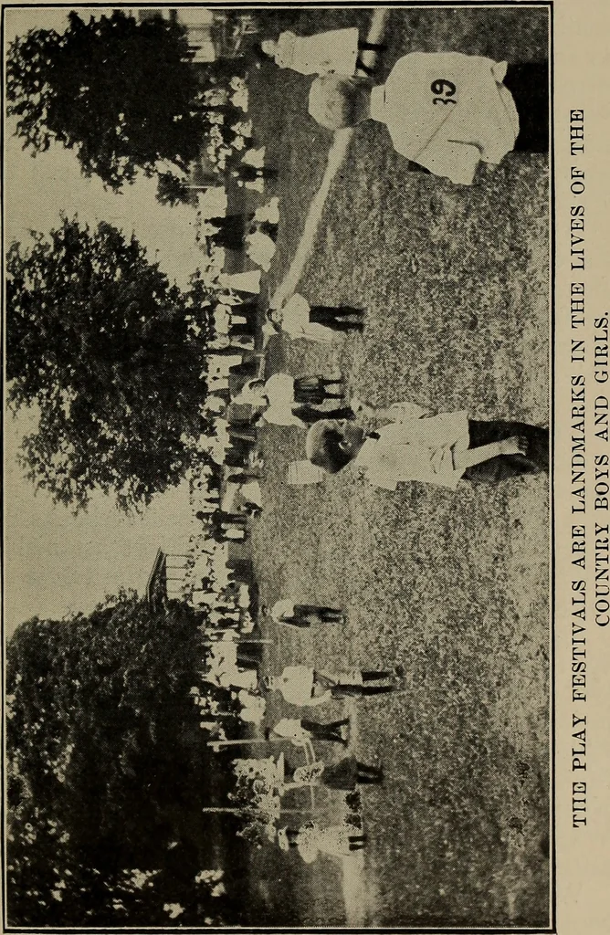 An illustration from The field day and play picnic for country children, 1908, leaf 6