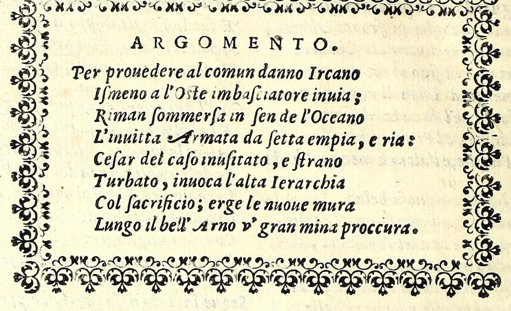 An illustration from Fiesole distrutta, 1621, leaf 140