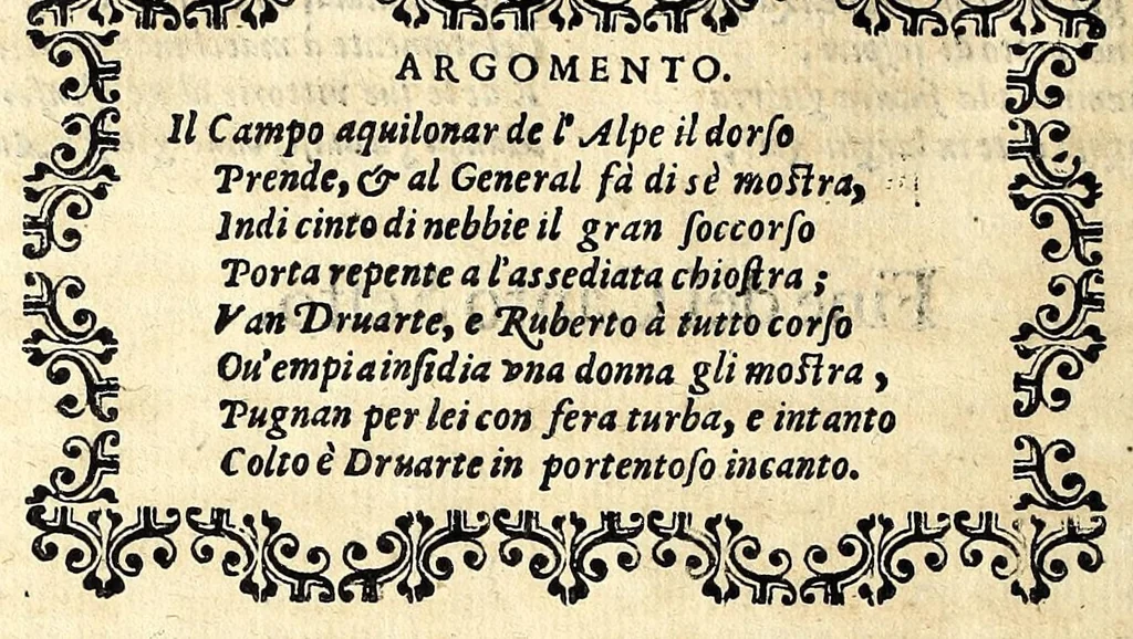 An illustration from Fiesole distrutta, 1621, leaf 76