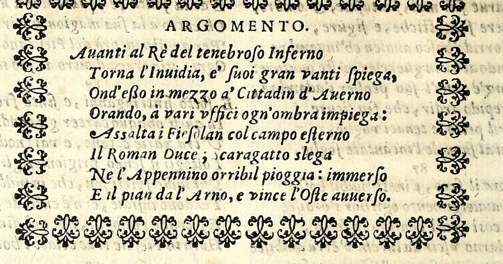 An illustration from Fiesole distrutta, 1621, leaf 86