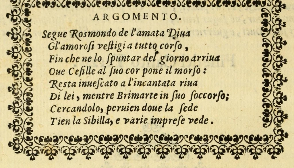 An illustration from Fiesole distrvtta, 1621, leaf 46