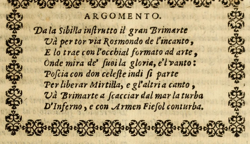 An illustration from Fiesole distrvtta, 1621, leaf 97