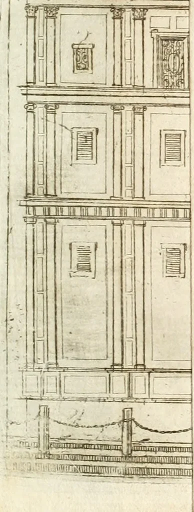 An illustration from Fiestas de la S. Iglesia Metropolitana, y Patriarcal de Sevilla : al nuevo culto del señor rey S. Fernando el Tercero de Castilla y de Leon : concedido a todas las iglesias de España, por la santidad de nuestro beatissimo padre Clemente X ..., 1672, leaf 32