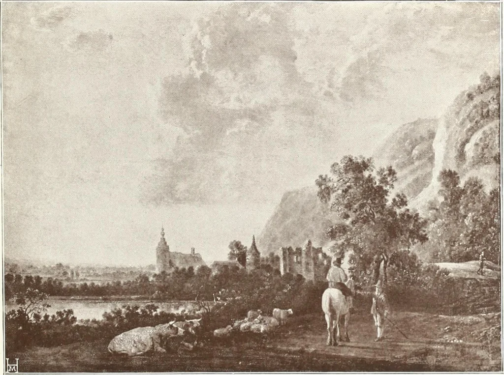 An illustration from Illustrated catalogue of the fifth series of 100 paintings by old masters of the Dutch, Flemish, Italian, French, and English schools : being a portion of the Sedelmeyer Gallery which contains about 1500 original pictures by ancient and modern artists, 1899, leaf 10