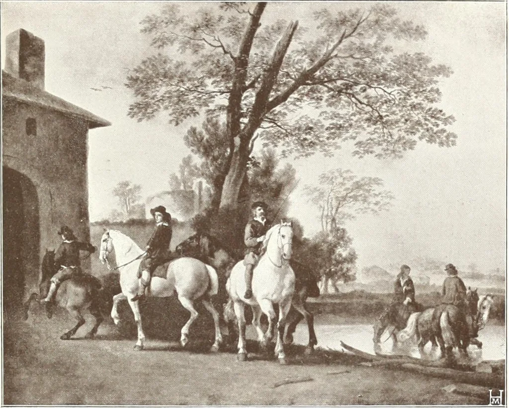 An illustration from Illustrated catalogue of the fifth series of 100 paintings by old masters of the Dutch, Flemish, Italian, French, and English schools : being a portion of the Sedelmeyer Gallery which contains about 1500 original pictures by ancient and modern artists, 1899, leaf 12