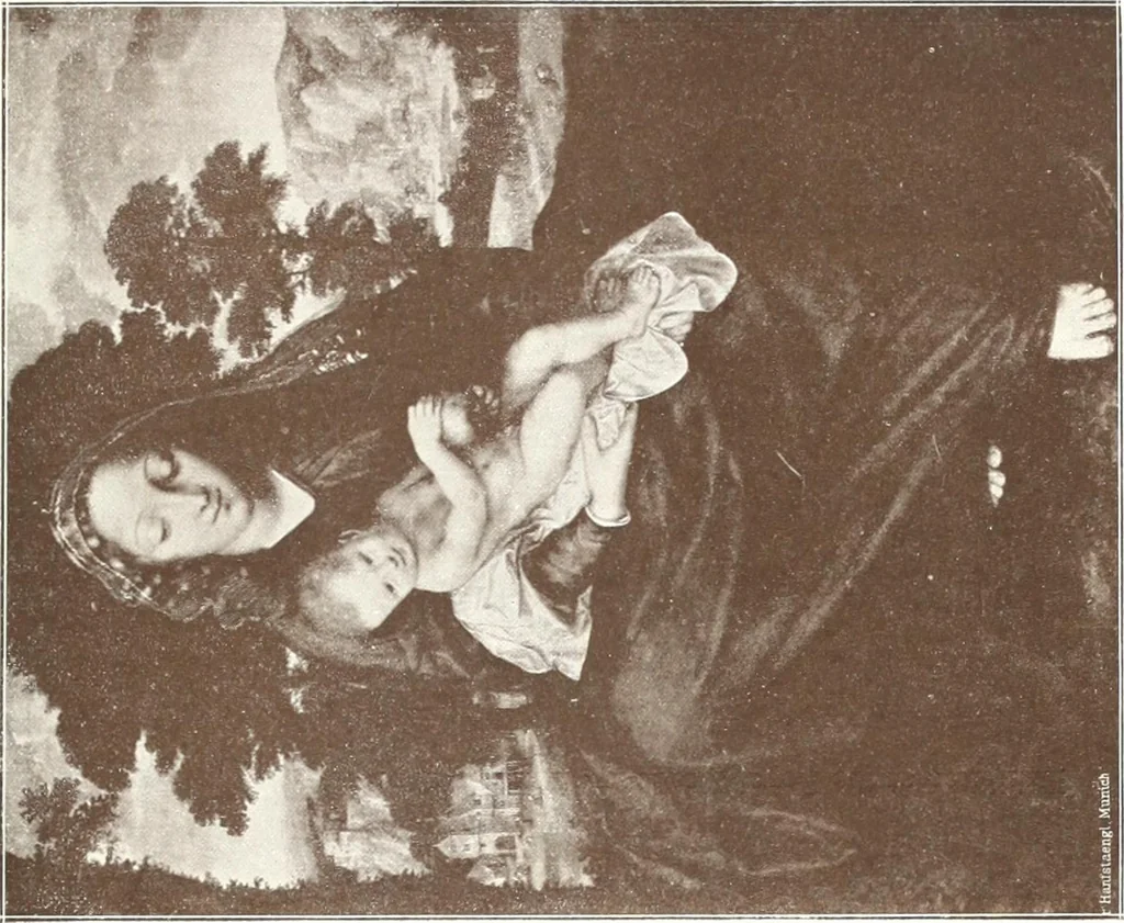 An illustration from Illustrated catalogue of the fifth series of 100 paintings by old masters of the Dutch, Flemish, Italian, French, and English schools : being a portion of the Sedelmeyer Gallery which contains about 1500 original pictures by ancient and modern artists, 1899, leaf 42