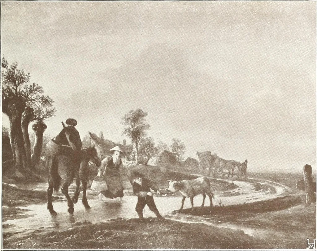 An illustration from Illustrated catalogue of the fifth series of 100 paintings by old masters of the Dutch, Flemish, Italian, French, and English schools : being a portion of the Sedelmeyer Gallery which contains about 1500 original pictures by ancient and modern artists, 1899, leaf 44
