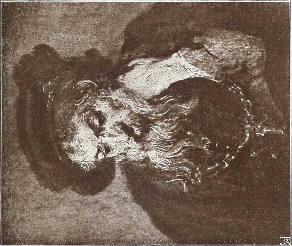 An illustration from Illustrated catalogue of the fifth series of 100 paintings by old masters of the Dutch, Flemish, Italian, French, and English schools : being a portion of the Sedelmeyer Gallery which contains about 1500 original pictures by ancient and modern artists, 1899, leaf 56