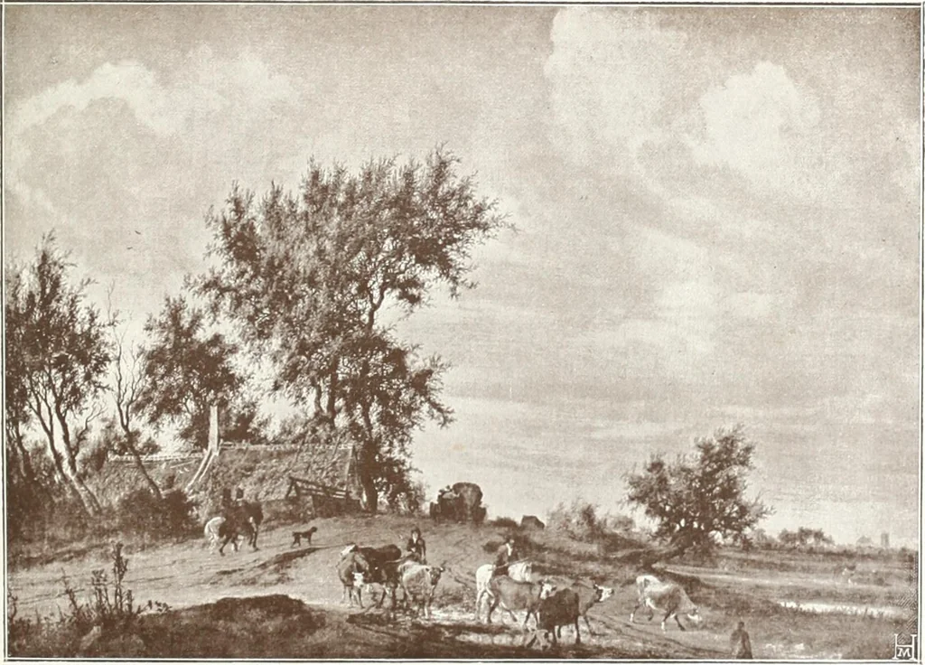 An illustration from Illustrated catalogue of the fifth series of 100 paintings by old masters of the Dutch, Flemish, Italian, French, and English schools : being a portion of the Sedelmeyer Gallery which contains about 1500 original pictures by ancient and modern artists, 1899, leaf 64