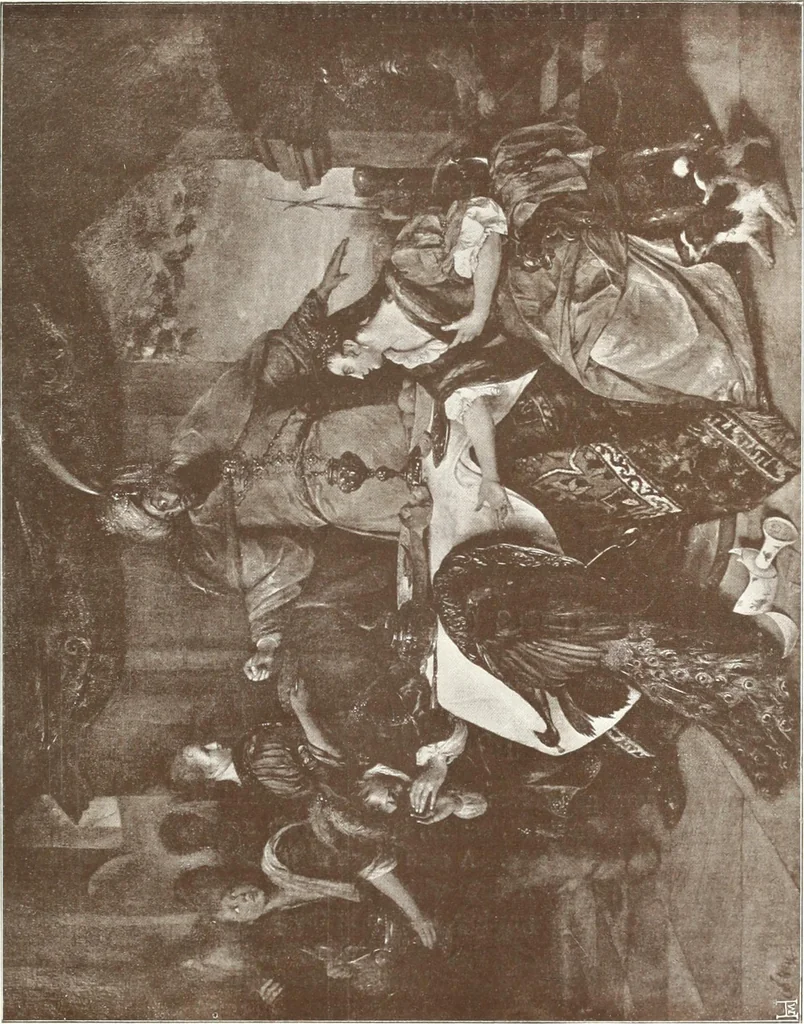 An illustration from Illustrated catalogue of the fifth series of 100 paintings by old masters of the Dutch, Flemish, Italian, French, and English schools : being a portion of the Sedelmeyer Gallery which contains about 1500 original pictures by ancient and modern artists, 1899, leaf 70