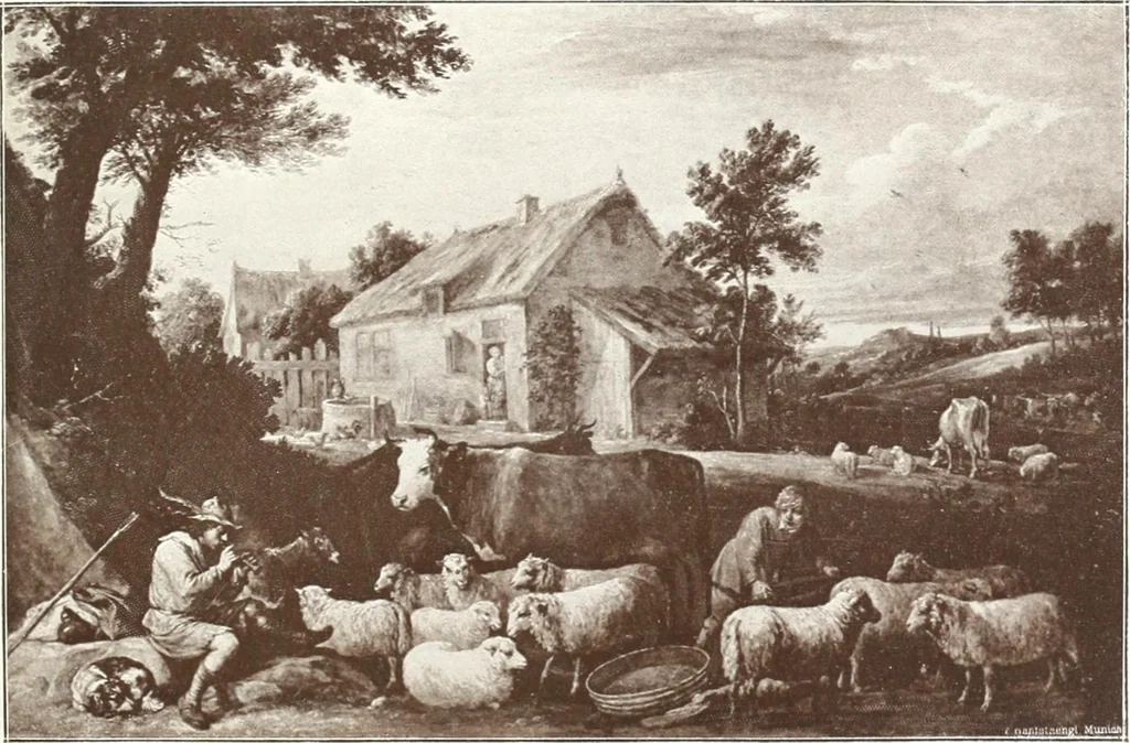 An illustration from Illustrated catalogue of the fifth series of 100 paintings by old masters of the Dutch, Flemish, Italian, French, and English schools : being a portion of the Sedelmeyer Gallery which contains about 1500 original pictures by ancient and modern artists, 1899, leaf 72