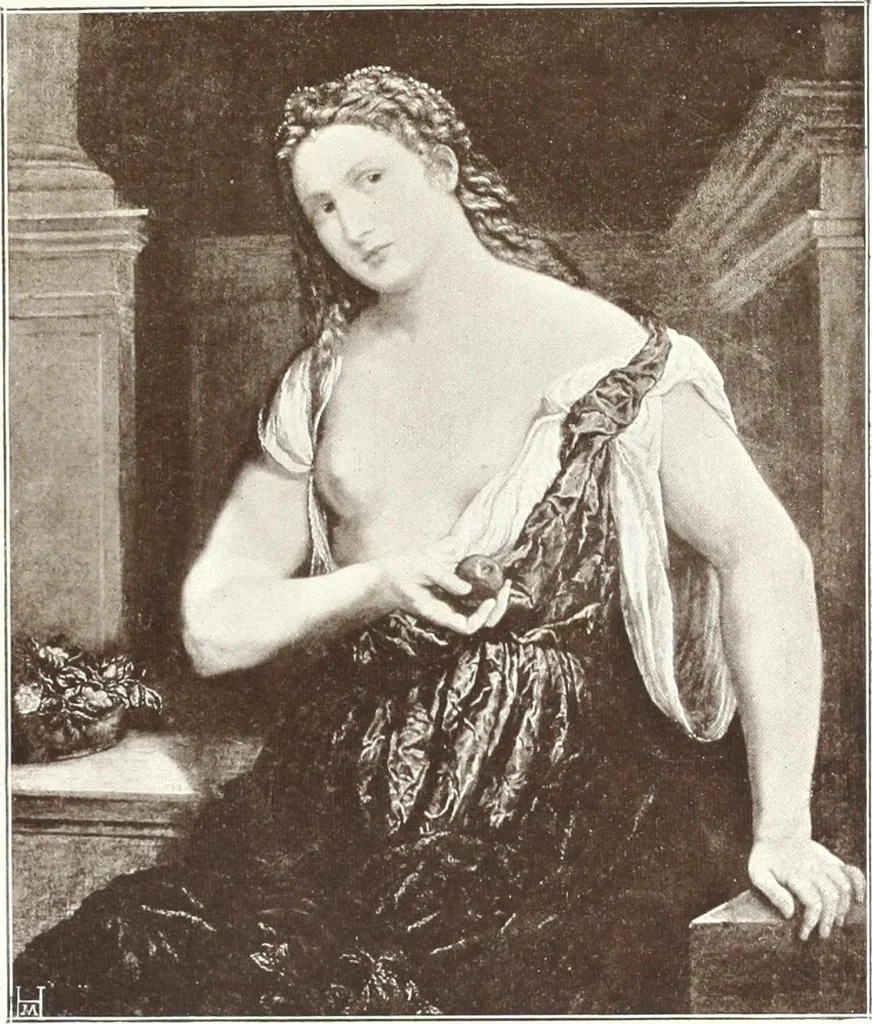 An illustration from Illustrated catalogue of the fifth series of 100 paintings by old masters of the Dutch, Flemish, Italian, French, and English schools : being a portion of the Sedelmeyer Gallery which contains about 1500 original pictures by ancient and modern artists, 1899, leaf 86