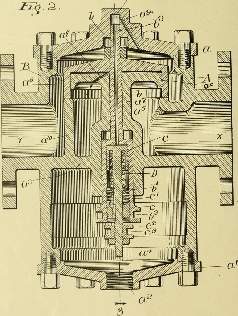 An illustration from Fifteen mechanical problems : reasons for their existence and their solution, 1915, leaf 180