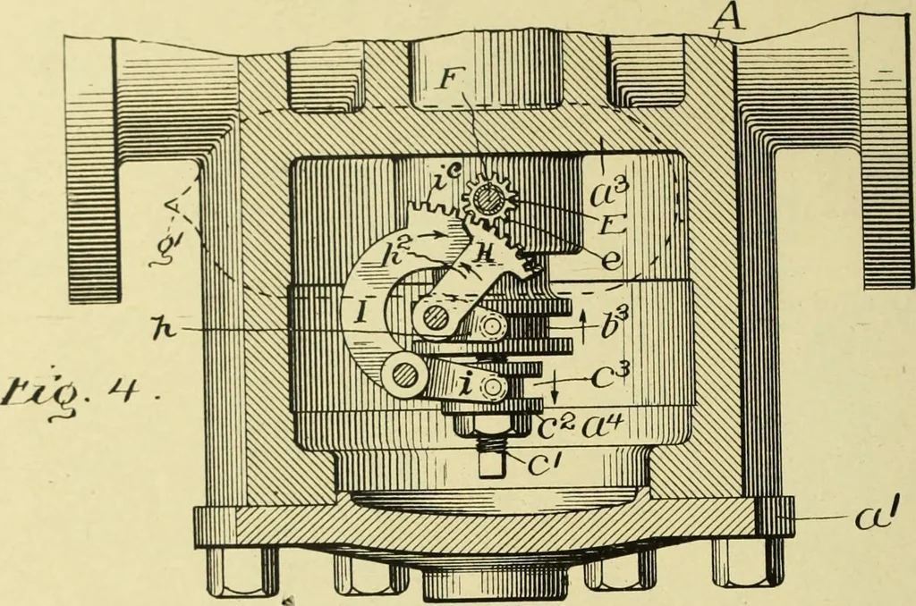 An illustration from Fifteen mechanical problems : reasons for their existence and their solution, 1915, leaf 184