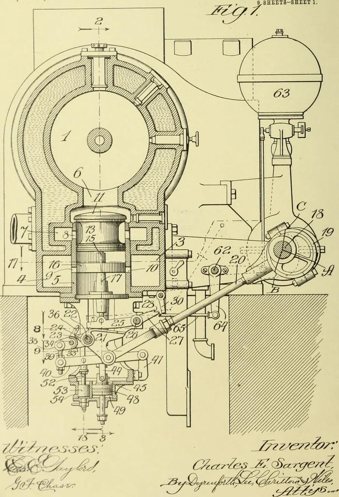 An illustration from Fifteen mechanical problems : reasons for their existence and their solution, 1915, leaf 66