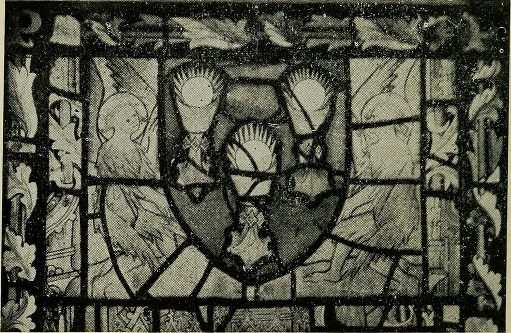 An illustration from Fifteenth-century glass in the chancel window of St. Peter Mancroft, Norwich, 1911, leaf 107