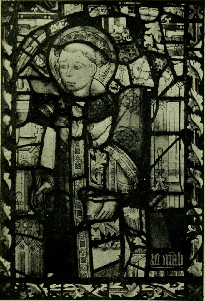 An illustration from Fifteenth-century glass in the chancel window of St. Peter Mancroft, Norwich, 1911, leaf 110