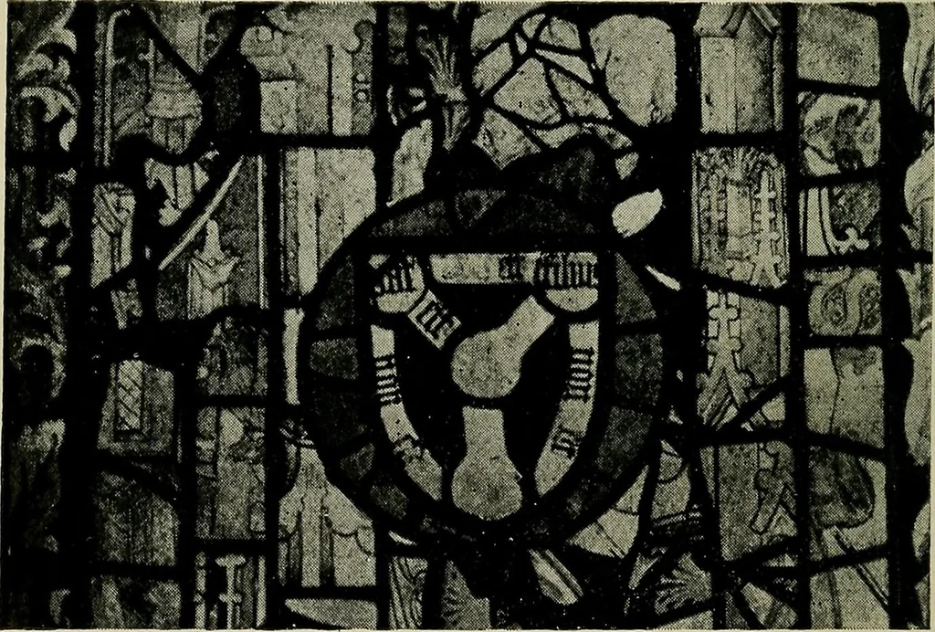 An illustration from Fifteenth-century glass in the chancel window of St. Peter Mancroft, Norwich, 1911, leaf 123