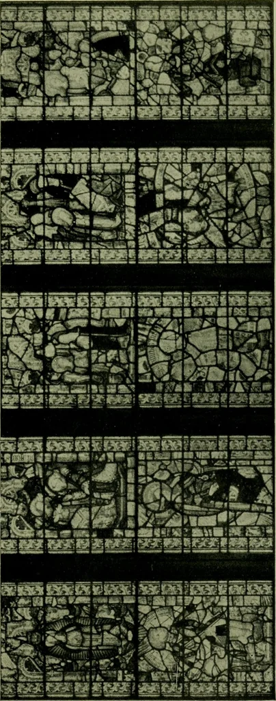 An illustration from Fifteenth-century glass in the chancel window of St. Peter Mancroft, Norwich, 1911, leaf 140