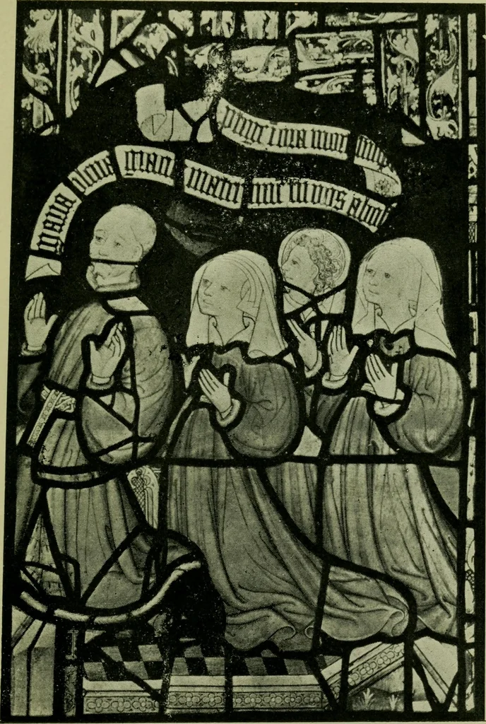 An illustration from Fifteenth-century glass in the chancel window of St. Peter Mancroft, Norwich, 1911, leaf 40