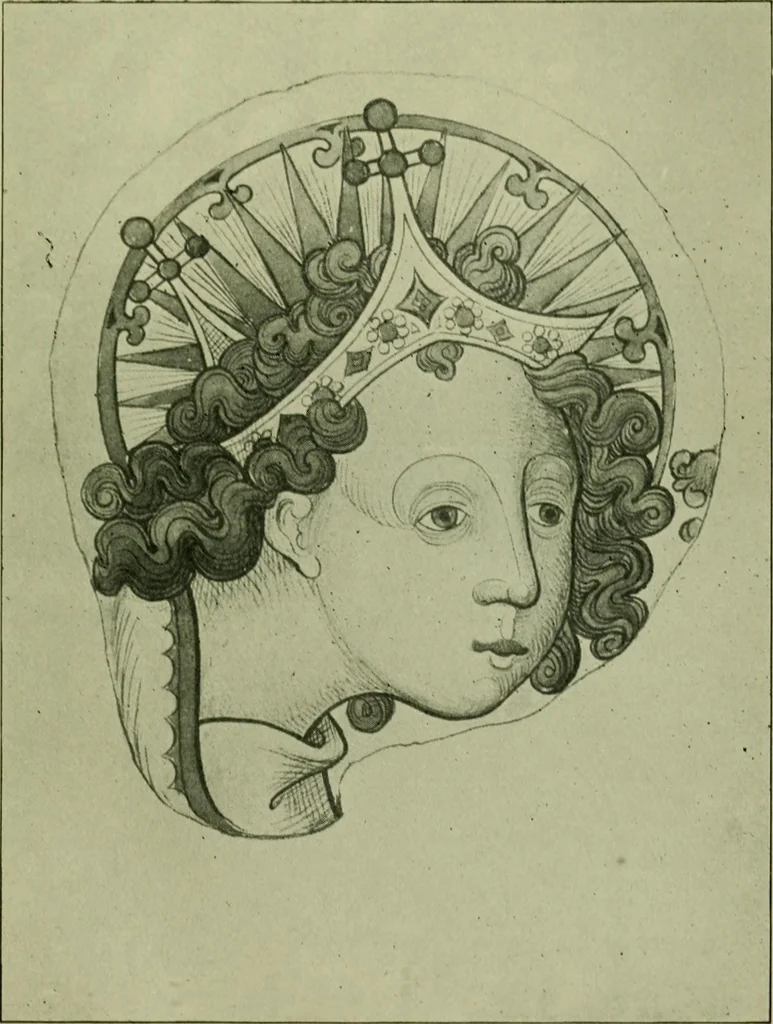An illustration from Fifteenth-century glass in the chancel window of St. Peter Mancroft, Norwich, 1911, leaf 46